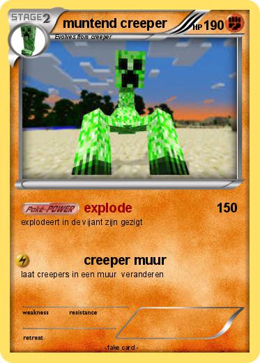 Pokemon muntend creeper