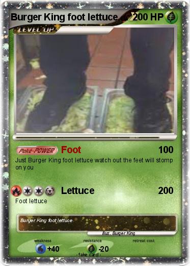 Pokemon Burger King foot lettuce