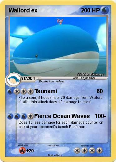 Pokemon Wailord ex