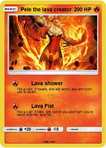 Pokemon Pele the lava creator