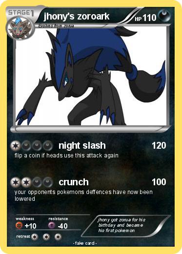 Pokemon jhony's zoroark
