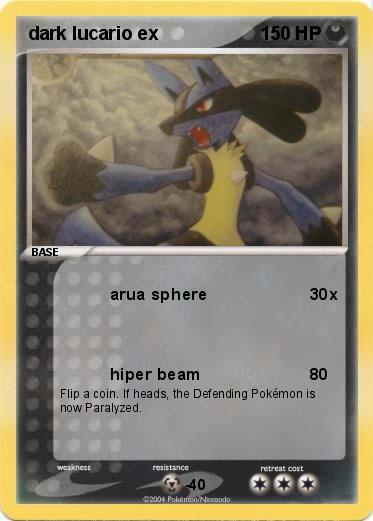 Pokemon dark lucario ex