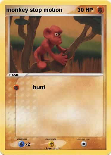 Pokemon monkey stop motion