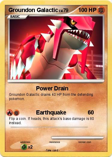 Pokemon Groundon Galactic