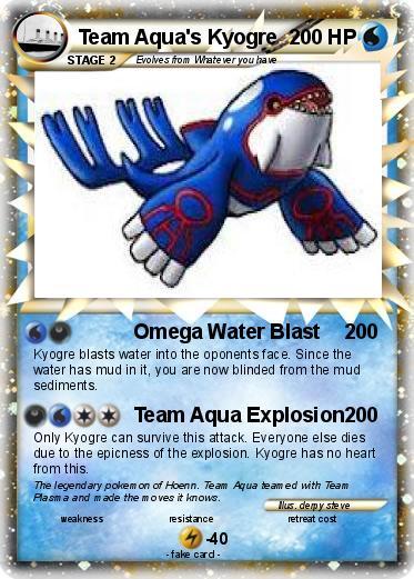 Pokemon Team Aqua's Kyogre