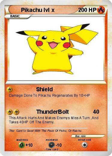 Pokemon Pikachu lvl x