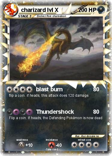 Pokemon charizard lvl X