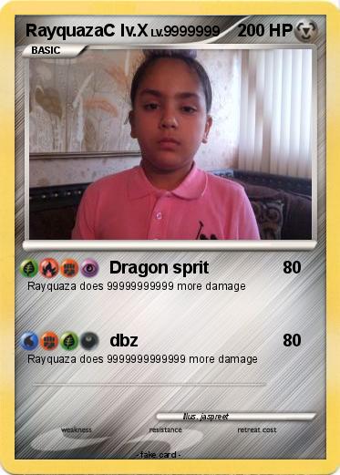 Pokemon RayquazaC lv.X