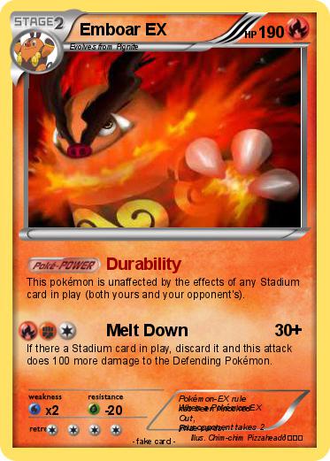 Pokemon Emboar EX