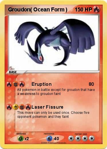 Pokemon Groudon( Ocean Form )