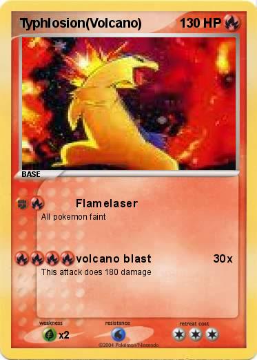 Pokemon Typhlosion(Volcano)