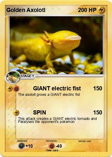 Pokemon Golden Axolotl
