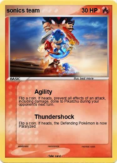 Pokemon sonics team
