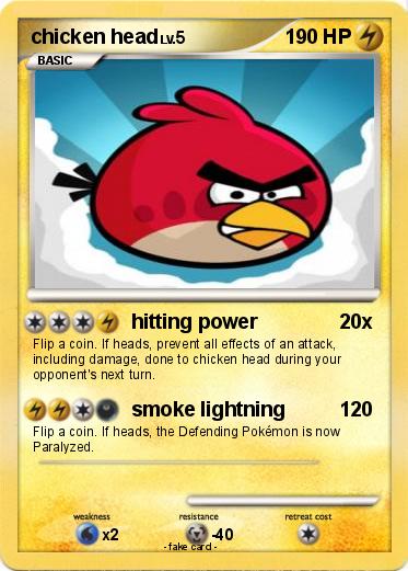 Pokemon chicken head