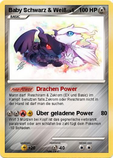 Pokemon Baby Schwarz & Weiß
