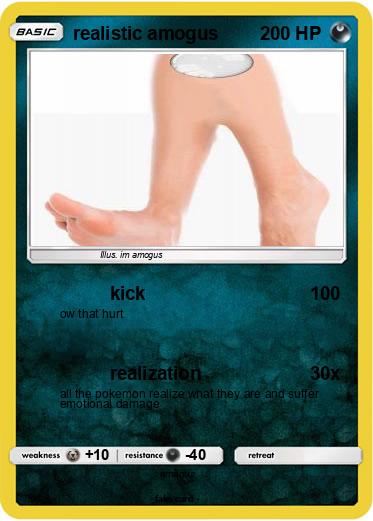 Pokemon realistic amogus