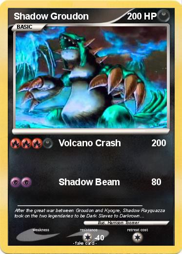 Pokemon Shadow Groudon