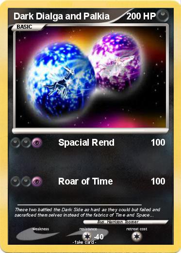 Pokemon Dark Dialga and Palkia