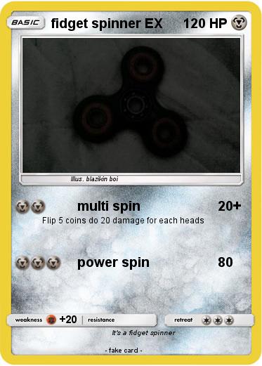 Pokemon fidget spinner EX