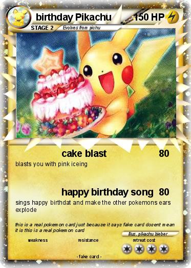 Pokemon birthday Pikachu