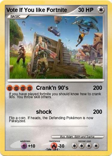 Pokemon Vote If You like Fortnite