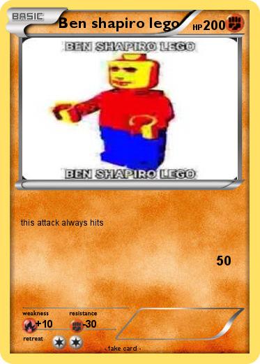 Pokemon Ben shapiro lego