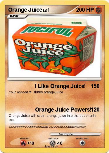 Pokemon Orange Juice