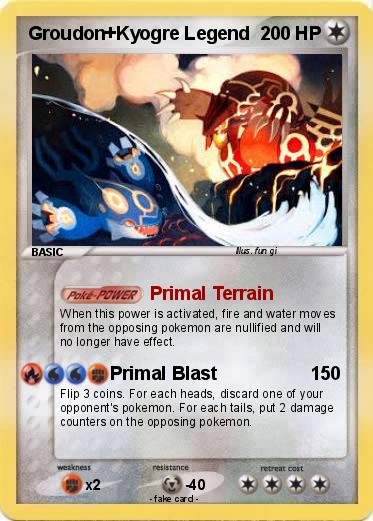 Pokemon Groudon+Kyogre Legend
