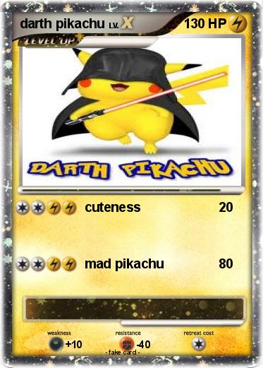 Pokemon darth pikachu