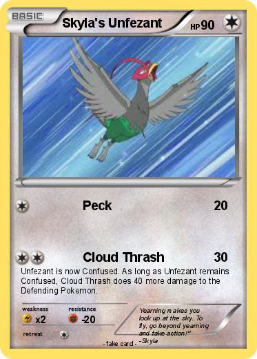 Pokemon Skyla's Unfezant