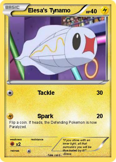Pokemon Elesa's Tynamo