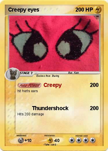 Pokemon Creepy eyes