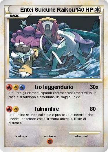 Pokemon Entei Suicune Raikou