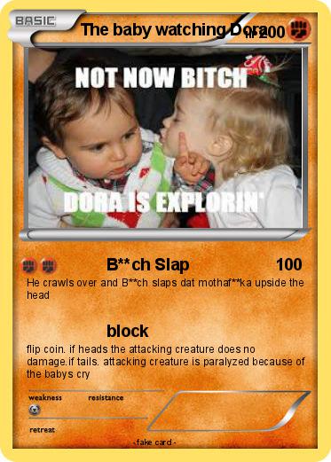 Pokemon The baby watching Dora