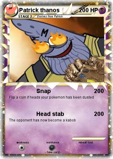 Pokemon Patrick thanos