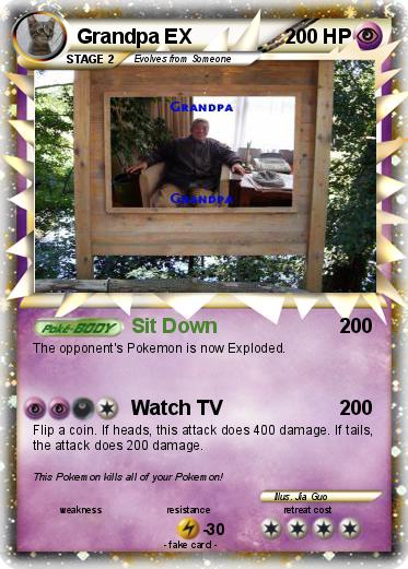Pokemon Grandpa EX