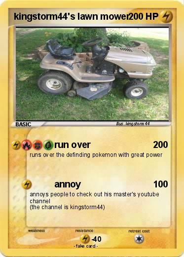 Pokemon kingstorm44's lawn mower