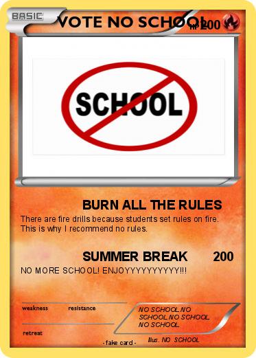 Pokemon VOTE NO SCHOOL