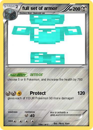 Pokemon full set of armor