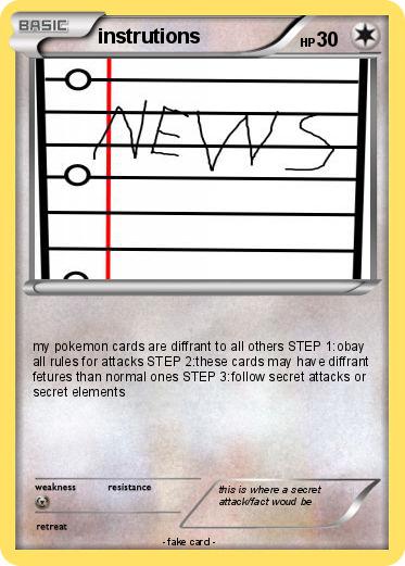 Pokemon instrutions