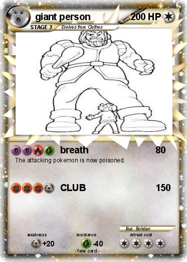 Pokemon giant person