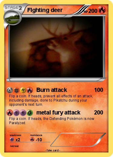 Pokemon FIghting deer