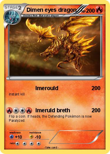 Pokemon Dimen eyes dragon