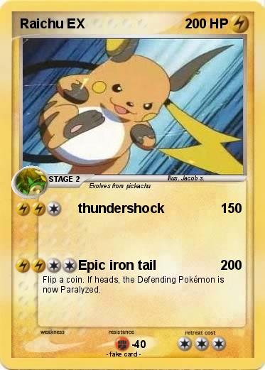 Pokemon Raichu EX