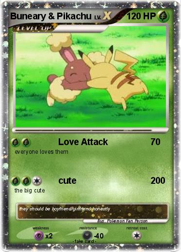 Pokemon Buneary & Pikachu