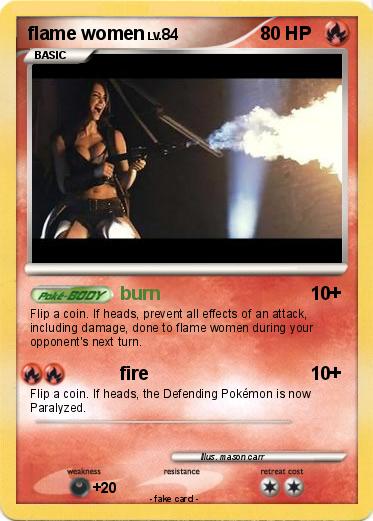 Pokemon flame women