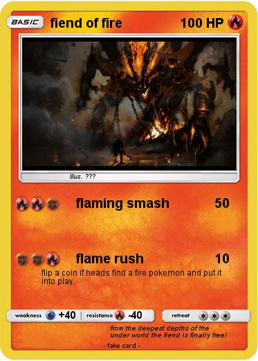 Pokemon fiend of fire