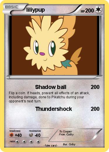 Pokemon liliypup