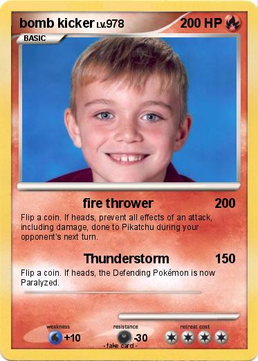 Pokemon bomb kicker