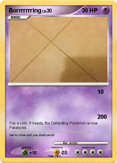 Pokemon Borrrrrrring